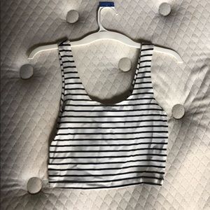 Forever 21 Striped Crop Top